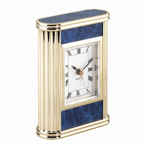 Personalized Free Engraving Marble Finish Desk Clock - GiftsEngraved