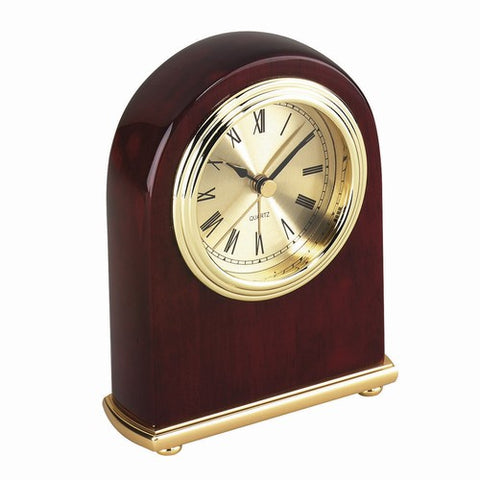 Personalized Free Engraving Cherry Wood Finish Desk Clock - GiftsEngraved