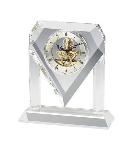 Personalized Free Engraving Crystal Pyramid Clock - GiftsEngraved
