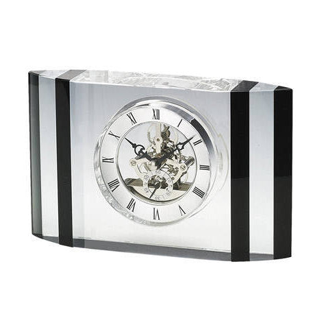 Personalized Free Engraving Crystal Trophy Desk Clock - GiftsEngraved